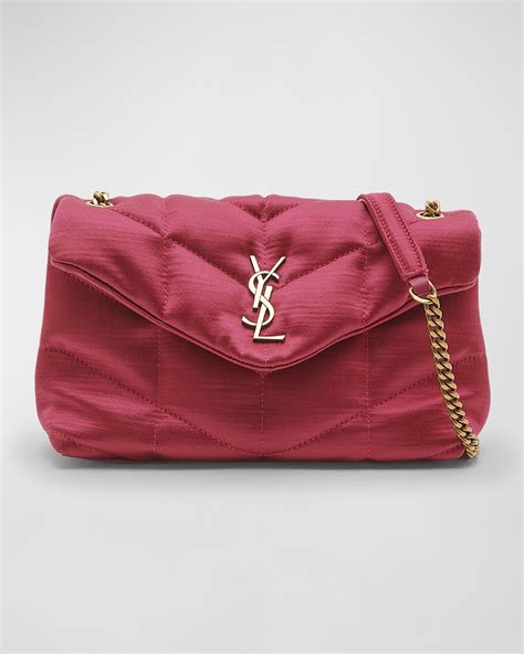 Saint Laurent Toy Loulou Puffer Quilted Satin Shoulder Bag